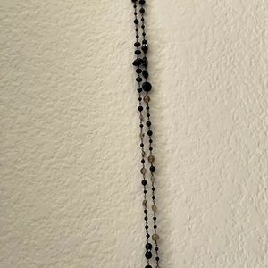 Black & Grey Beaded Necklace